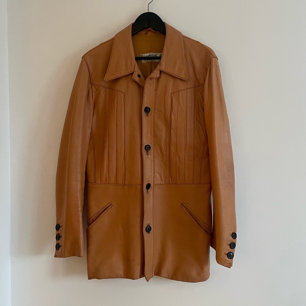 Vintage Tan Leather Jacket